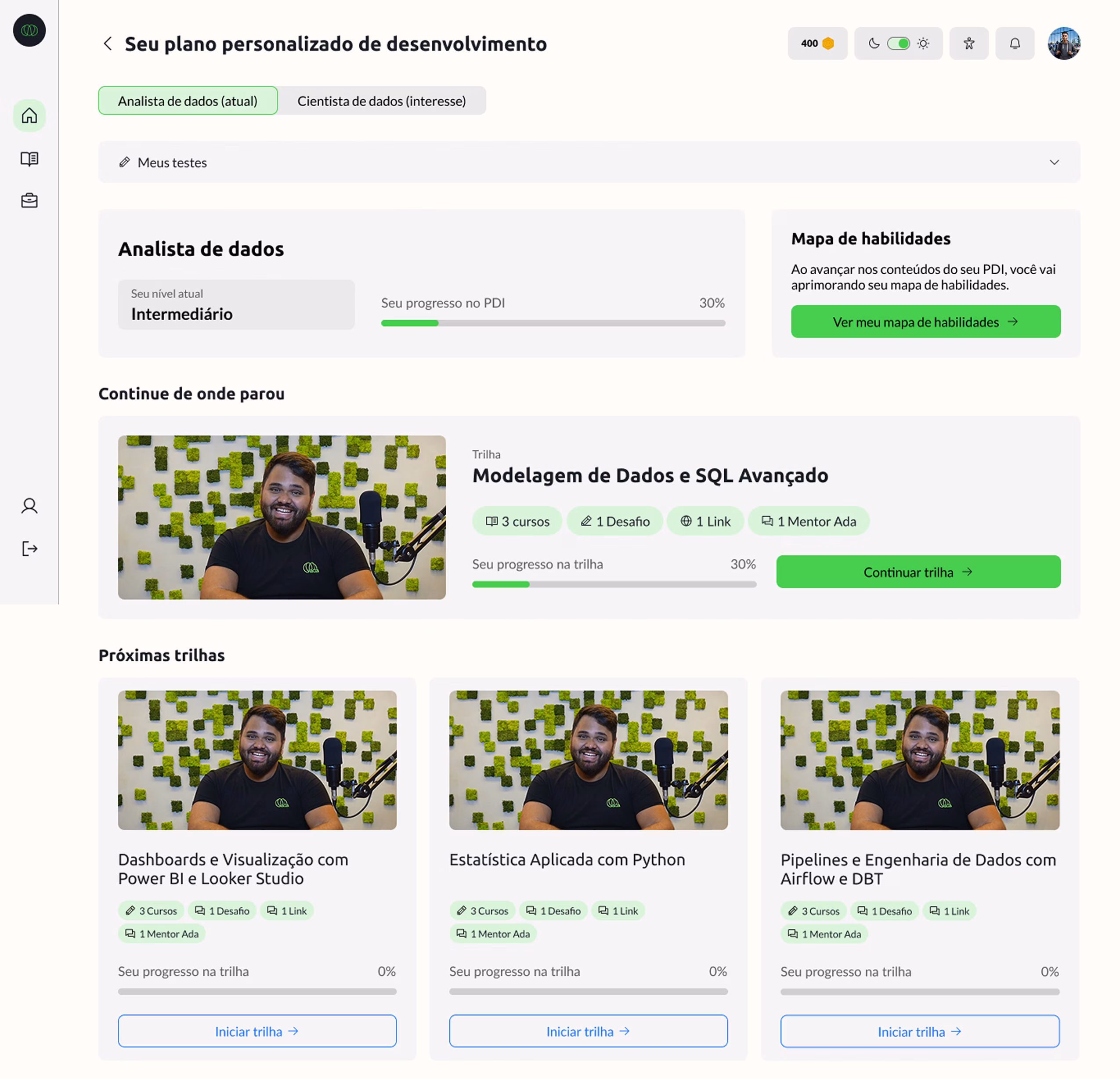 Cursos digitais da Ada em uma única plataforma