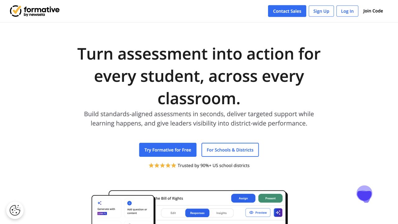 Formative official website homepage