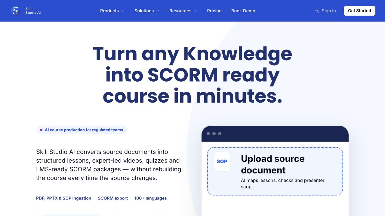 SkillStudio homepage