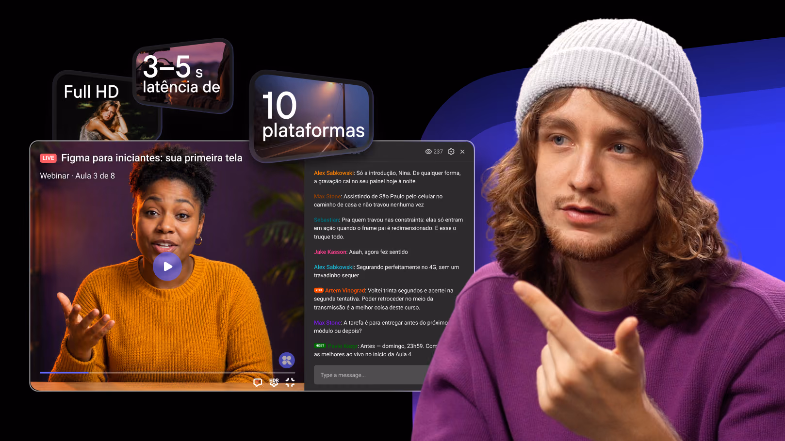 Transmissões ao Vivo da Kinescope: Visão Geral Completa do Produto